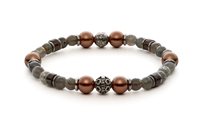 Bracciale Antracite Shell in Pietre dure Pietre dure BRS10 KANSAS - BRS10 KANSAS